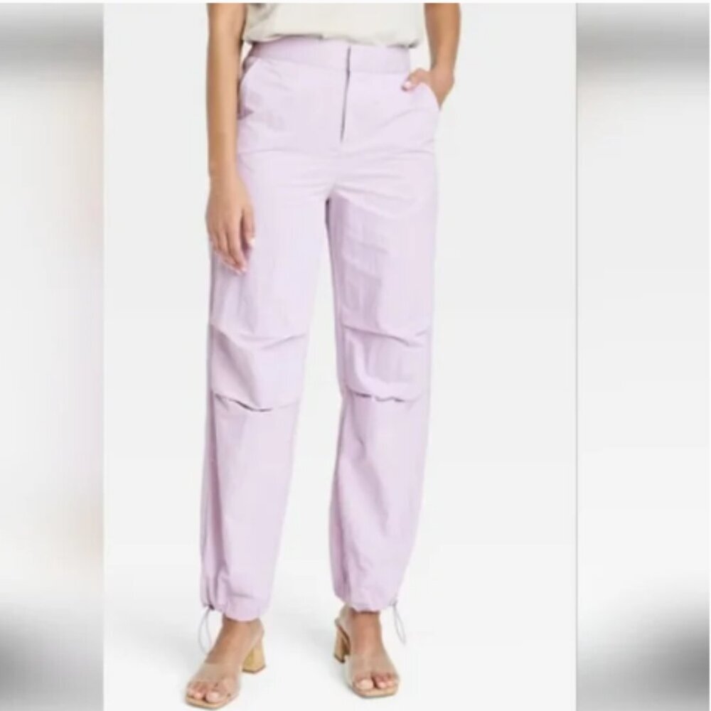 a new day LILAC PARACHUTE PANTS SIZE 14